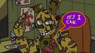 Can Springtrap Sing  FNAF Comic Dub [upl. by Kciv]