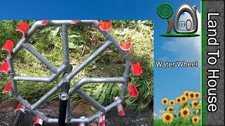 Land To House Adventure Episode 10  Water Wheel Pump [upl. by Tadd]