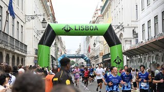 Seis atletas do Quénia ocupam pódio da Maratona de Lisboa 🏃 [upl. by Gnouc]