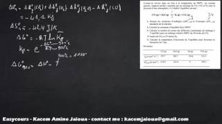 49  Exercice 21  Thermodynamique SMPC [upl. by Eilegna]