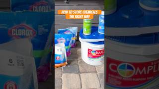 How to Store POOL Chemicals the RIGHT Way SAFTEY WARNING ⚠️ [upl. by Ahsimat]