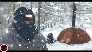 Direct Hit  Heavy Snow Camping in the Mountains of NC  Winter Storm Warning [upl. by Cheke234]