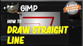 Gimp How To Draw Straight Line [upl. by Adlesirc]