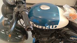 ROYAL ENFIELD Rebel blue 🔵 350complete service ka parts change [upl. by Airlie]