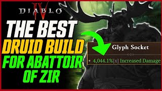 4000x Damage Best Druid Build for Abattoir of Zir  Diablo 4 Season 2 Druid [upl. by Noret]