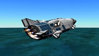 KSP  Lifting Body Rocket Plane Test For Shuttle Design [upl. by Shyamal]