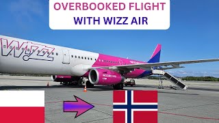 TRIP REPORT  OVERBOOKED FLIGHT ON WIZZ AIR  BUSINESS LOUNGE  KRAKOW TO STAVANGER ON AIRBUS A321 [upl. by Johanna]