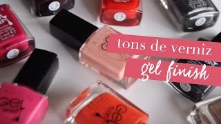 Tons de Verniz para Unhas Gel Finish [upl. by Elaweda]