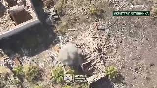 Ukraine drone destroyed Russian equipment and positions in Kramatorsk direction [upl. by Ursola]