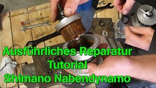 Shimano Nabendynamo 🔧 überholen reparieren instand setzen How to Dynamo [upl. by Aruat]