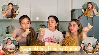 Mukbang ng durian with Marie Twins [upl. by Naujid147]