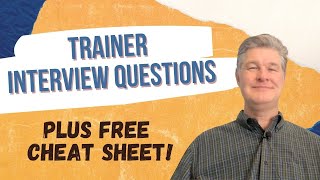 10 CORPORATE TRAINER Interview Questions  FREE Cheat Sheet [upl. by Hardi562]