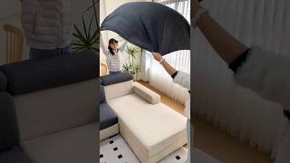 👉Sofa Cover  Protect amp Gorgeous Look Your Sofa satisfying short [upl. by Ambrosia589]