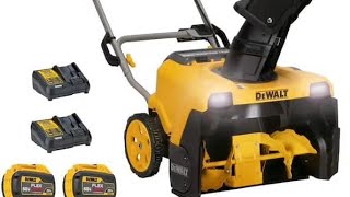 NEW DeWalt 60v FLEXVOLT 21quot Steel Auger SingleStage Snow Blower [upl. by Asilec]