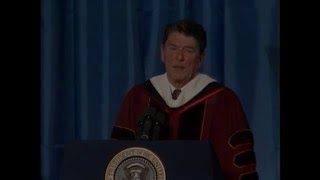 President Reagans Address to the Eureka College Graduating Class of 1982 May 9 1982 [upl. by Eulau472]