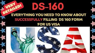 IMPORTANT TIPS for Completing Visa Application Form DS160 [upl. by Casta]