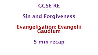 GCSE RE Eduqas  Evangelisation amp Evangelii Gaudium 5min recap [upl. by Tomkins355]