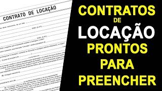 MODELOS DE CONTRATO DE LOCAÇÃO DE IMÓVEL RESIDENCIAL E COMERCIAL PARA PREENCHER E IMPRIMIR [upl. by Raddie315]