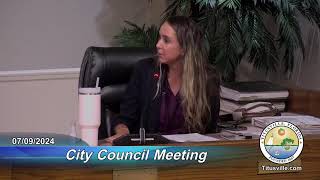 City Council Meeting — 07092024  630 pm [upl. by Tiga]