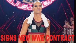 Shayna Baszler Signs New Deal with WWE WWE [upl. by Enorel911]