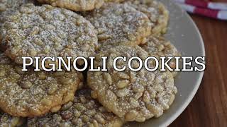 Pignoli Cookies  Authentic Italian Pignoli Cookie Recipe [upl. by Barber]