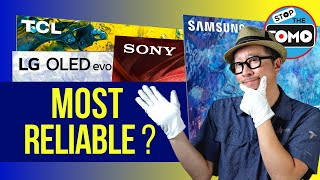 Most Reliable TVs Ranked OLED vs QLED Samsung vs LG TCL Sony Hisense [upl. by Ylera]