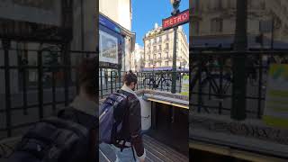 Metro de Paris  Réaumur Sébastopol 🇨🇵 shorts [upl. by Owiat]