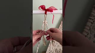 Christmas tree decorations in macramè  diy tutorial [upl. by Leinoto]