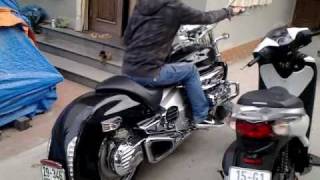 Honda Valkyrie Rune 1800 exhaust sound [upl. by Harty520]