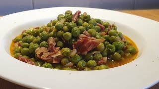 Guisantes con Jamón  ✅ guiso en 15 minutos  Una Receta Fácil y Deliciosa [upl. by Regdirb196]