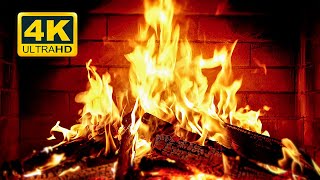 🔥 Cozy Fireplace 4K 12 HOURS Fireplace with Crackling Fire Sounds Fireplace Burning 4K [upl. by Enelyahs]