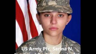 Tribute To Our Fallen Soldiers  US Army Pfc Sarina N Butcher 19 of Checotah OK [upl. by Gensler751]