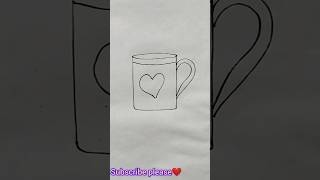 how to draw a best friend cup  best friend gift [upl. by Aloibaf791]