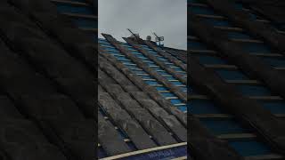 Traditional Slate Roof  Re Roof roofing construction homeimprovement [upl. by Ashbaugh]