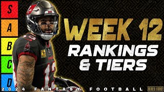 Week 12 Wide Receiver Rankings  2024 Fantasy Football [upl. by Rufus729]