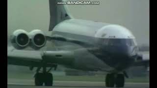 BOAC Vickers VC10 Taking Off From Heathrow 1970s [upl. by Poppy]