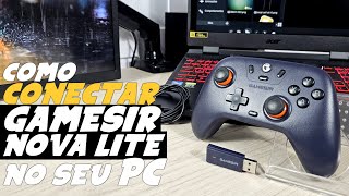 Como CONECTAR GAMESIR NOVA LITE no PC c RECEPTOR e CABO USB [upl. by Ynittirb]