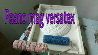 Paano mag versatexTextured paint para sa mga bagohan tulad naminKONSTRAKSIYONBOY28 [upl. by Radley327]