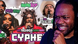 2024 XXL Freshman Cypher Reaction W That Mexican OT Skilla Baby ScarLip Cash Cobain amp Lay Bankz [upl. by Cooe223]