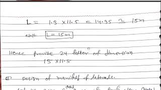 Environment Engineering Lec16 water treatment design of rapid sand filter numerical for AENJEN [upl. by Everest]