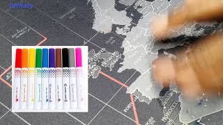 Easily remove ink pen marker stains from mousepad or desk mat like magic Full wash tutorial [upl. by Eiltan]