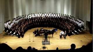 quotTres Cantos Nativosquot  GMEA 2012 AllState Chorus  910 Mixed Choir [upl. by Atterg584]