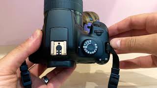 Canon 4000D Movie Mode  Video Settings for Cinematic Look Setting up a DSLR to shoot video [upl. by Nareik]