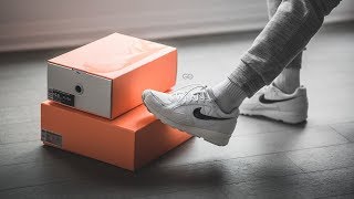 Fear of God x Nike Air Skylon II quotWhite  Blackquot Review amp OnFeet [upl. by Assilac468]