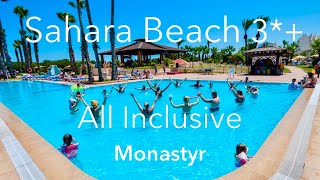 Tunezja All Inclusive hotel SAHARA BEACH Aquapark Monastir Wczasy 2022 Wakacje last minute 2022 [upl. by Aonehc593]