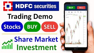 HDFC Securities Trading Demo  hdfc trading account demo  Share Buy or Sell kaise kare [upl. by Kessel568]