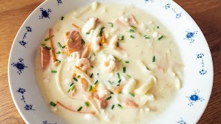 Fiskesuppe  Creamy Norwegian Fish Soup [upl. by Atnuhs]