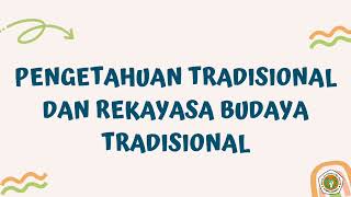 Indikasi Geografis Pengetahuan Tradisional Rekayasa Genetika dan Keanekaragaman Hayati [upl. by Rorke]