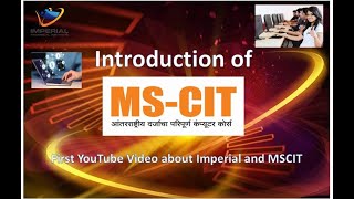 MSCIT Introduction [upl. by Eixirt168]