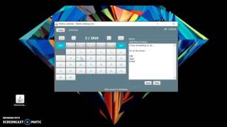 Memo Calendar Desktop Application [upl. by Bunni]